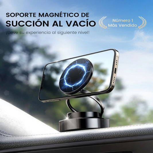 🔄Soporte magnético para teléfono con ventosa ajustable de 360°📱🚗