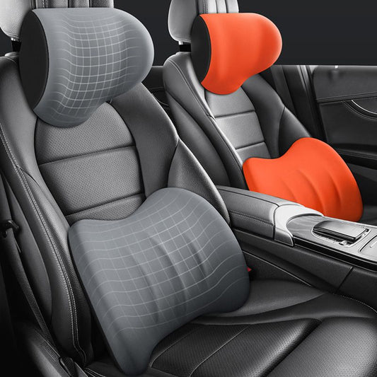 Reposacabezas y cojín lumbar ergonómicos para asientos de coche