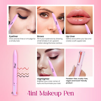 Lápiz de maquillaje 4 en 1