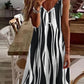 Vestido de moda con tirantes estampados