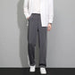 Nueva venta caliente-Pantalón de traje casual de algodón mercerizado drapeado para hombre