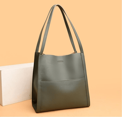 🥳👜Bolso sencillo y monocolor de piel auténtica