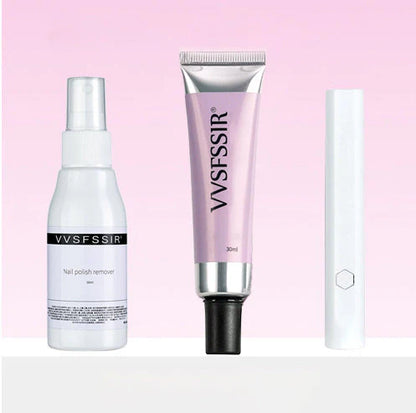 Gel adhesivo de larga duración para uñas a presión