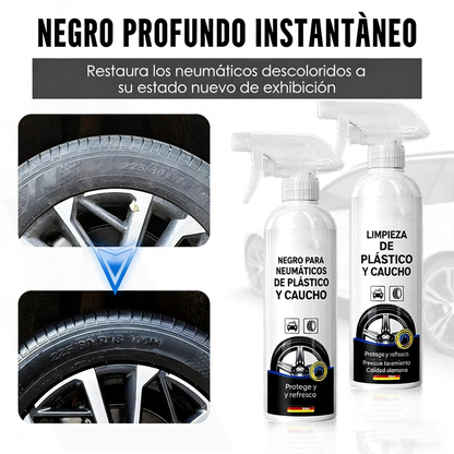 🔥¡Compra 2 y llévate 1 gratis!🔥  Spray abrillantador y protector para neumáticos de plástico y cauch