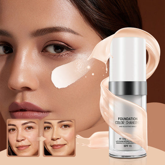 🎁Compra 2 y llévate 1 gratis⏳Base de maquillaje hidratante de larga duración que cambia de color
