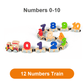 🔥Números Y Letras Tren Magnético Puzzle Juguete De Madera Coche