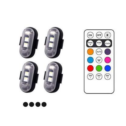 🚨🌈 Luces de advertencia LED inalámbricas de 8 colores con mando a distancia: ¡que te vean desde cualquier lugar! Potente función de parpadeo en 8 colores intensos, visibles hasta a 500 metros.⚡️