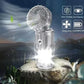 Linterna LED portátil para camping con ventilador