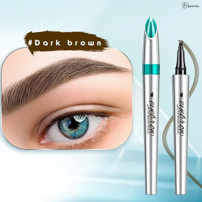 💥COMPRA 1 RECIBE 1 GRATIS🎉Lápiz de cejas de alta calidad 3D impermeable microblading 4 punta de tenedor lápiz de tatuaje