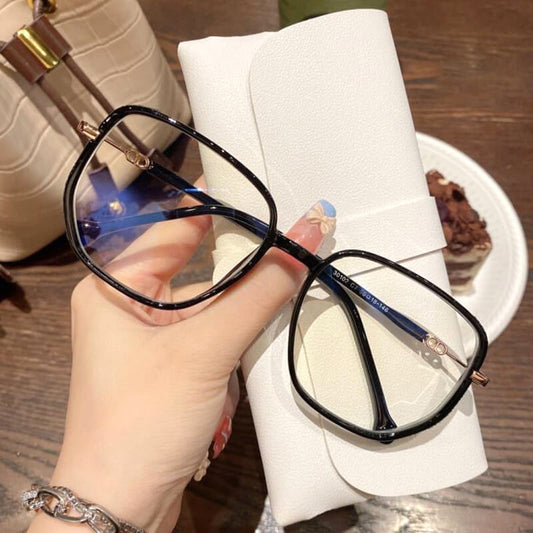 Gafas de lectura portátiles anti luz azul para mujer