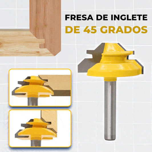 Broca para enrutador de inglete de 45 °
