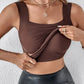 🏆Last Day Special Price $17.99!!💐Women's U Neck Tank Tops with Built-In Bra