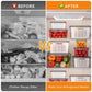 🍓✨ Juego de 3 recipientes para fruta: colador extraíble, a prueba de fugas y apilables 🧊