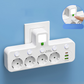 🔌¡57% de descuento! Adaptador de corriente europeo con 4 tomas de corriente: interruptores independientes, diseño compacto y máxima seguridad.