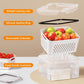 🍓✨ Juego de 3 recipientes para fruta: colador extraíble, a prueba de fugas y apilables 🧊