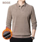 😍[Regalo para hombres] Camisa de punto de 2 piezas de felpa cálida para hombres
