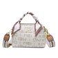 💝👜Bolso satchel estampado vintage para mujer✨💗