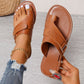 💕39% de descuento💕Sandalias planas ligeras de estilo casual con puntera abierta