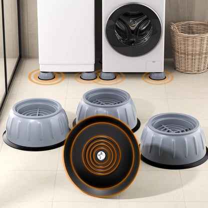 🔥Compre 2 y obtenga 1 gratis✨ Soporte Antivibraciones para Lavadora - 4 Almohadillas de Goma que Absorben Ruidos y Protegen Suelos 🔇🧼