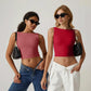 Verano sexy camiseta sin mangas para las mujeres