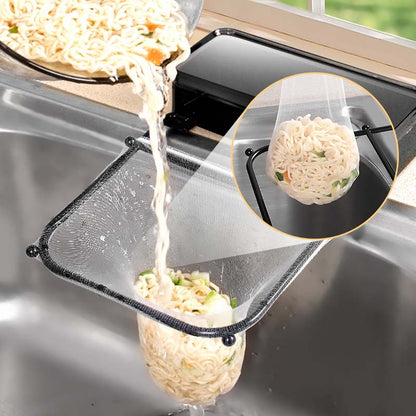 🔥 ¡Último día 50% de descuento!🔥  Soporte plegable para colador de fregadero para residuos de cocina