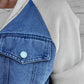 🔥Chaqueta de empalme de mezclilla creativa para mujer de nueva moda