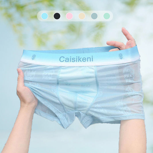 Calzoncillos bóxer para hombre frescos y transpirables con cintura elástica