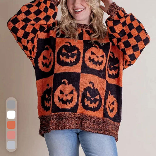 Jersey de Halloween a cuadros