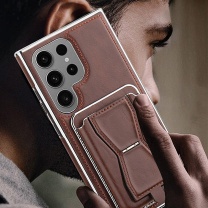 Funda Magnética de Cuero para Samsung Galaxy