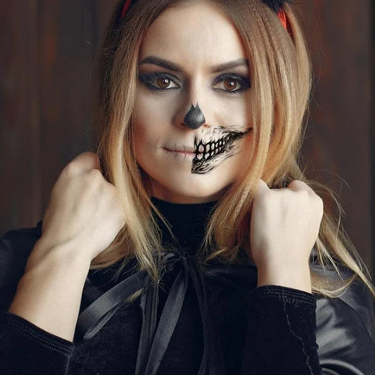 Set de tatuajes temporales de maquillaje para bromas de Halloween