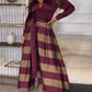 ✨Últimas novedades✨Elegante vestido con lazada y patchwork estampado
