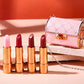 Set de barras de labios mate de terciopelo con estuche de cadena Glamour
