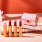 Set de barras de labios mate de terciopelo con estuche de cadena Glamour