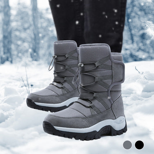 Botas de nieve antideslizantes de invierno para hombre con media caña