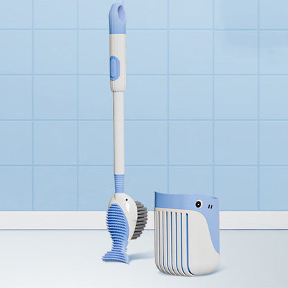 Juego de escobillas de pared con ventosa para limpiar inodoros