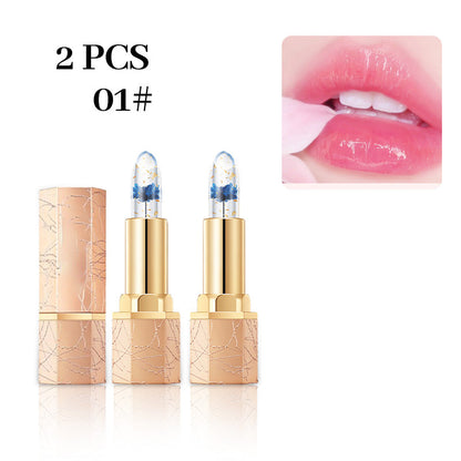 👄 Cristal flor termostática cambio de color jalea lápiz labial
