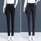 Pantalones pitillo elásticos de felpa para mujer