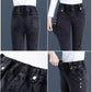 Pantalones pitillo elásticos de felpa para mujer