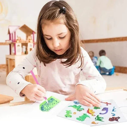 ‍🎄Gran oferta navideña 50% de descuento🎄Pintura de diamantes de dibujos animados con palo gratis para niños DIY