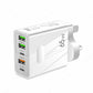 Cargador rápido multipuerto GaN de 65 W