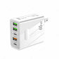 Cargador rápido multipuerto GaN de 65 W