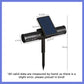 Quitabichos solar impermeable para exteriores