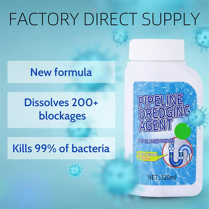 🔥 ¡Último día de la oferta por tiempo limitado con 50 % de descuento! 🔥 Potente agente de dragado de tuberías para tuberías de cocinas y baños: disuelve más de 200 obstrucciones y elimina bacterias