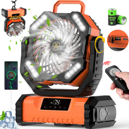 Ventilador oscilante portátil con mando a distancia