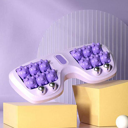 ⏰Venta caliente💜Rodillo de masaje de doble pie portátil💜#5C3DC8