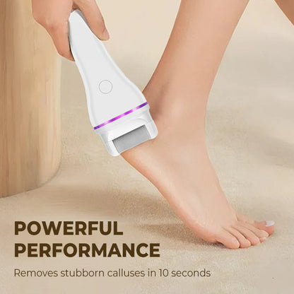 🎁 Removedor de callos eléctrico inalámbrico de 2 velocidades con dos cabezales intercambiables