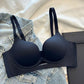 🔥 ¡Último día 50% de descuento!🔥 Sujetador push-up sin costuras ni aros de color liso para mujer con soporte moldeador