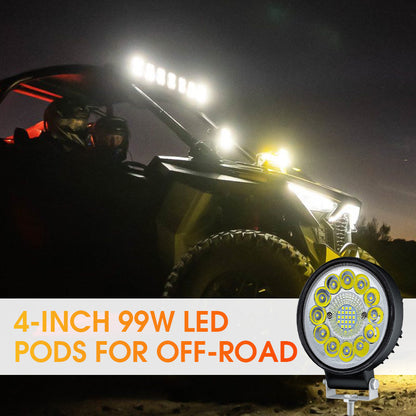 POD LED 99W de 4 pulgadas para todoterreno