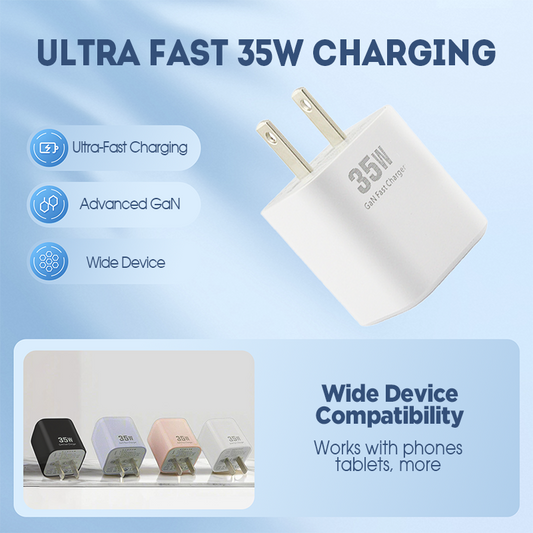 CARGADOR RÁPIDO DE DUAL PORTO DE 35W