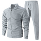 🔥Por tiempo limitado 50% de descuento🔥  Conjunto de 2 piezas para hombre: chaqueta elegante con solapas y pantalones jogger